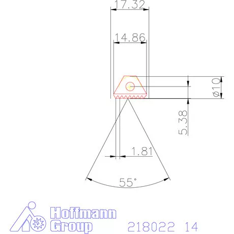 Garant Menetmaró lapka 55°-os belső- és külső menethez 14