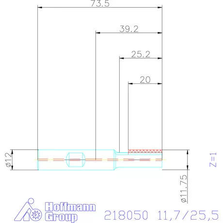 Garant Nagy teljesítményű menetmaró 11,7/25,5 mm