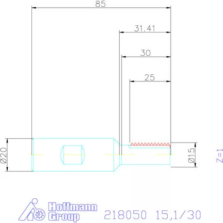 Garant Nagy teljesítményű menetmaró 15,1/30 mm