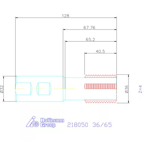 Garant Nagy teljesítményű menetmaró 36/65 mm