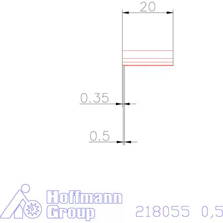 Garant Marólapka 60°-os belső menethez 0,5 mm