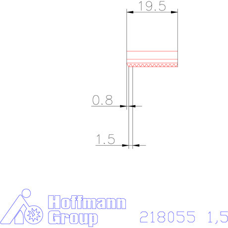 Garant Marólapka 60°-os belső menethez 1,5 mm