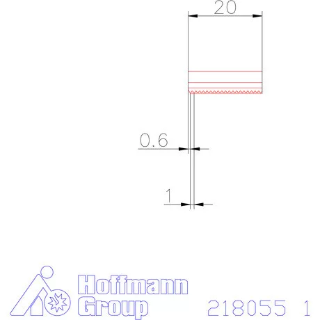 Garant Marólapka 60°-os belső menethez 1 mm