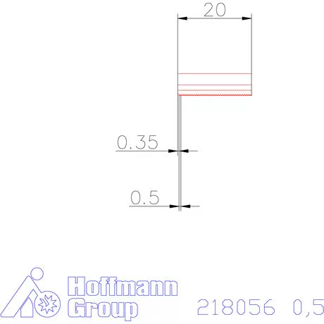 Garant Marólapka 60°-os belső menethez 0,5 mm