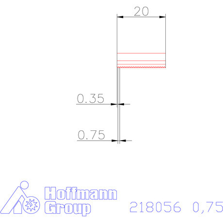 Garant Marólapka 60°-os belső menethez 0,75 mm
