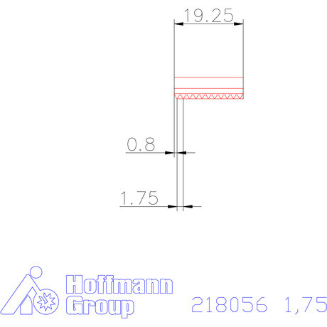 Garant Marólapka 60°-os belső menethez 1,75 mm