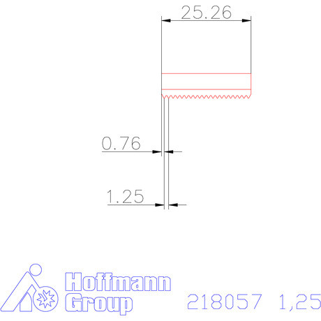 Garant Marólapka 60°-os belső menethez 1,25 mm
