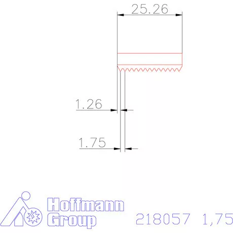 Garant Marólapka 60°-os belső menethez 1,75 mm
