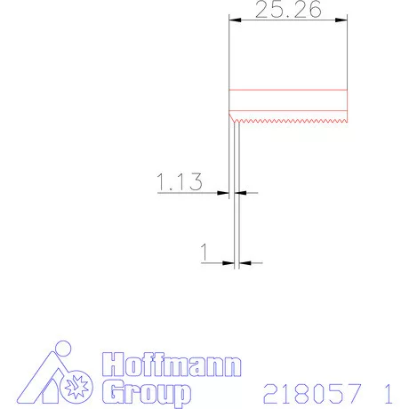 Garant Marólapka 60°-os belső menethez 1 mm