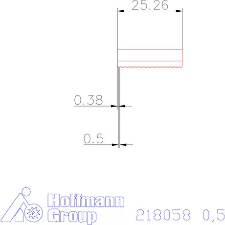 Garant Marólapka 60°-os belső menethez 0,5 mm