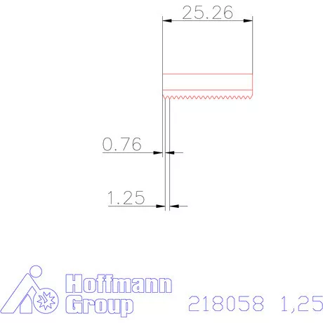 Garant Marólapka 60°-os belső menethez 1,25 mm