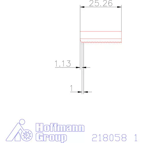 Garant Marólapka 60°-os belső menethez 1 mm