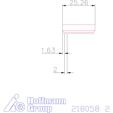 Garant Marólapka 60°-os belső menethez 2 mm