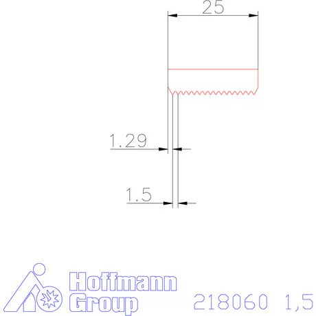 Garant Marólapka 60°-os belső menethez 1,5 mm