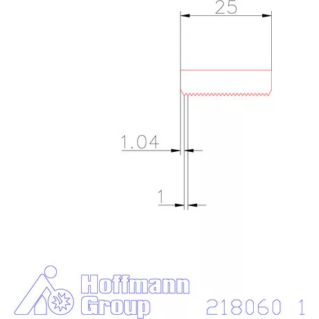 Garant Marólapka 60°-os belső menethez 1 mm