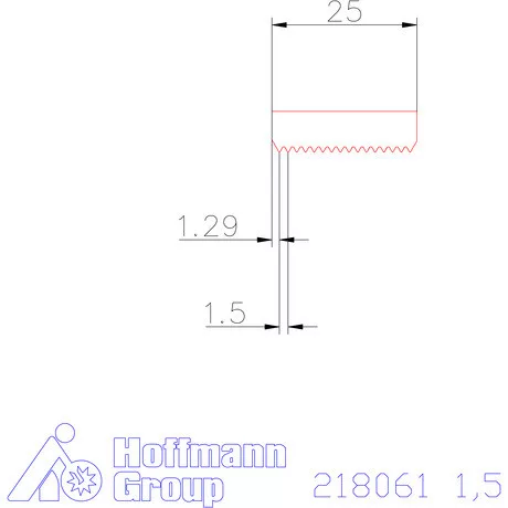 Garant Marólapka 60°-os belső menethez 1,5 mm