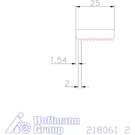 Garant Marólapka 60°-os belső menethez 2 mm