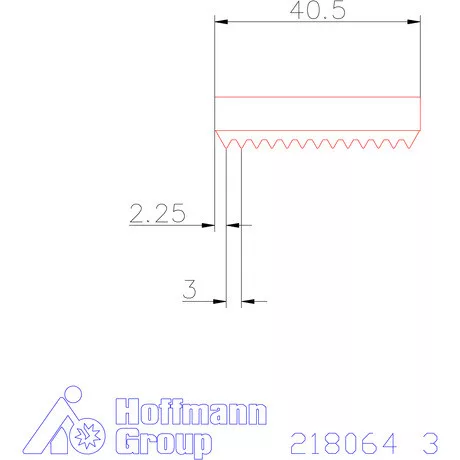 Garant Marólapka 60°-os belső menethez 3 mm