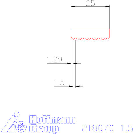 Garant Marólapka 60°-os külső menethez 1,5 mm