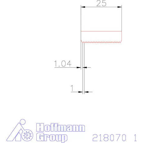 Garant Marólapka 60°-os külső menethez 1 mm