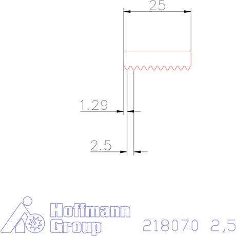 Garant Marólapka 60°-os külső menethez 2,5 mm