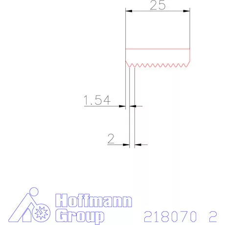 Garant Marólapka 60°-os külső menethez 2 mm