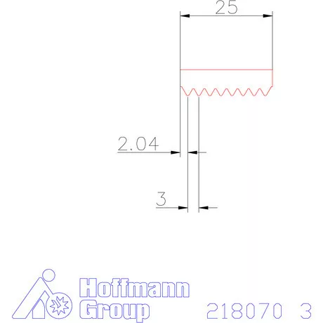 Garant Marólapka 60°-os külső menethez 3 mm