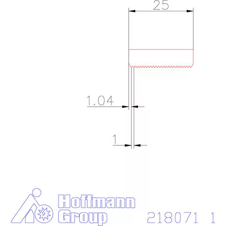Garant Marólapka 60°-os külső menethez 1 mm