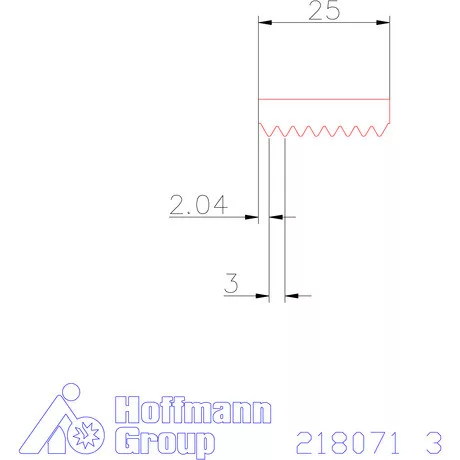 Garant Marólapka 60°-os külső menethez 3 mm