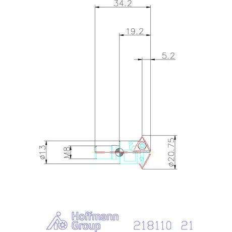 Garant Menetmaró fej 21 mm