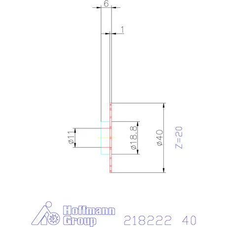 Mimatic Fűrészlap PolySAW-G Szélesség a<sub>p</sub> = 1 mm 40 mm