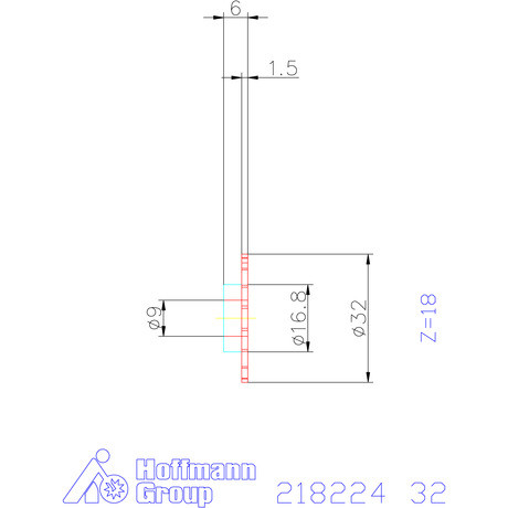 Mimatic Fűrészlap PolySAW-G Szélesség a<sub>p</sub> = 1,5 mm 32 mm