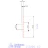 Fűrészlap PolySAW-G Szélesség a<sub>p</sub> = 1,5 mm 63 mm