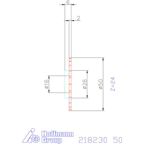 Mimatic Marótárcsa DeepMILL-G Szélesség a<sub>p</sub> = 2 mm 50 mm