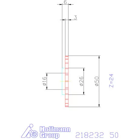 Mimatic Marótárcsa DeepMILL-G Szélesség a<sub>p</sub> = 3 mm 50 mm