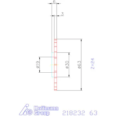 Mimatic Marótárcsa DeepMILL-G Szélesség a<sub>p</sub> = 3 mm 63 mm