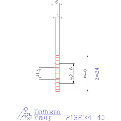 Mimatic Marótárcsa DeepMILL-G Szélesség a<sub>p</sub> = 4 mm 40 mm