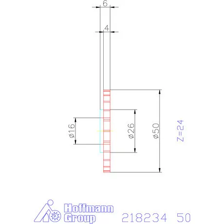 Mimatic Marótárcsa DeepMILL-G Szélesség a<sub>p</sub> = 4 mm 50 mm