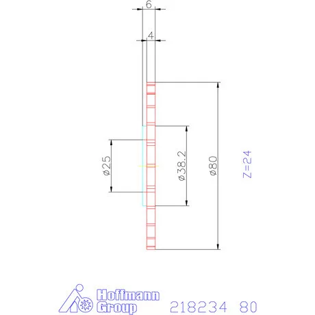 Mimatic Marótárcsa DeepMILL-G Szélesség a<sub>p</sub> = 4 mm 80 mm