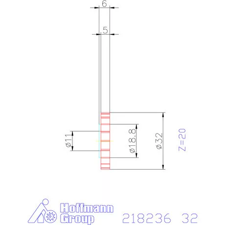 Mimatic Marótárcsa DeepMILL-G Szélesség a<sub>p</sub> = 5 mm 32 mm