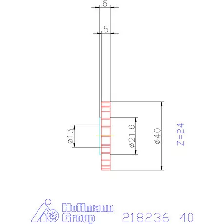 Mimatic Marótárcsa DeepMILL-G Szélesség a<sub>p</sub> = 5 mm 40 mm