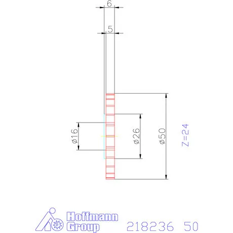 Mimatic Marótárcsa DeepMILL-G Szélesség a<sub>p</sub> = 5 mm 50 mm