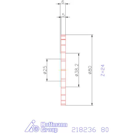 Mimatic Marótárcsa DeepMILL-G Szélesség a<sub>p</sub> = 5 mm 80 mm