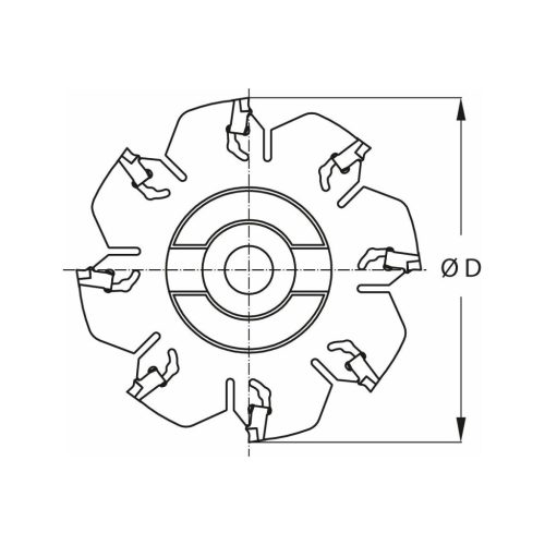Garant Tárcsamaró felfogó aggyal Acél szélesség a<sub>p</sub> = 1,5 mm 125/10 mm