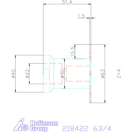 Garant Tárcsamaró felfogó aggyal Acél szélesség a<sub>p</sub> = 1,5 mm 63/4 mm