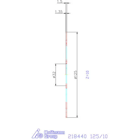 Garant Lap HSS szélesség a<sub>p</sub> = 1,5 mm 125/10 mm