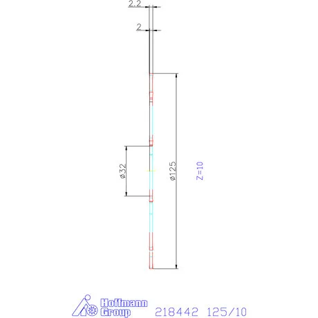 Garant Lap HSS szélesség a<sub>p</sub> = 2,2 mm 125/10 mm