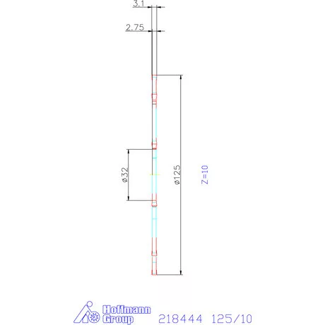 Garant Lap HSS szélesség a<sub>p</sub> = 3,1 mm 125/10 mm