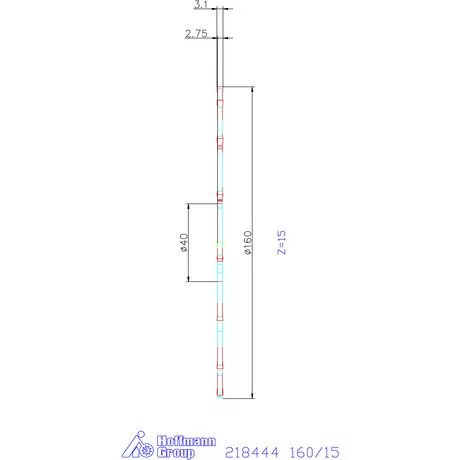 Garant Lap HSS szélesség a<sub>p</sub> = 3,1 mm 160/15 mm