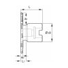 Tárcsamaró felfogó aggyal Szélesség a<sub>p</sub> = 4 mm 125L mm